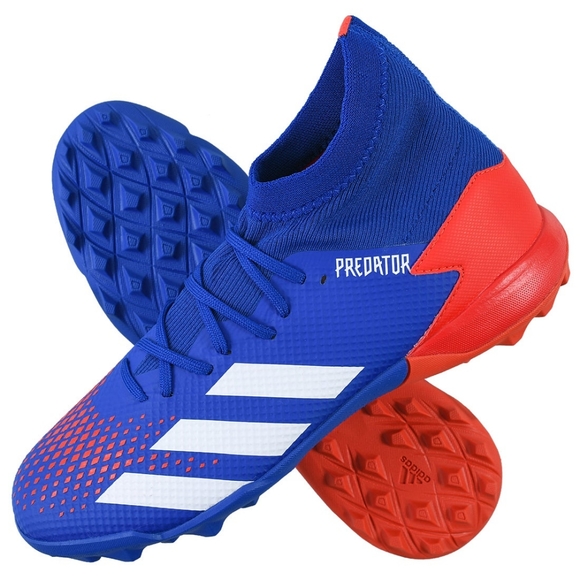 adidas predator demonskin soccer cleats sz 7.5Y youth lace up blue - Picture 1 of 8